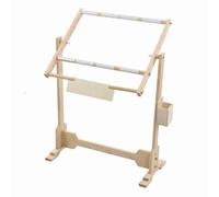 Culnflun Marco de 9cts Crossstick Marco de madera Marco de bordado Altura de soporte de piso ajustable 5 posiciones para bordado manual Tapestry Sew 50 cm de madera de pino