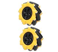 Culnflun Mecanum Wheel Omni Robot Robot Piezas de automóvil Smart DIY Componentes de Juguete Diámetro para Motores TT Bloques de construcción Compatibles (1 par)