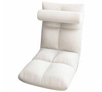 Culnflun Mini Silla de Piso con Respaldo, sofá Plegable, Cama, sofá, reclinable, Silla para Juegos, Silla de meditación, 18,5 Pulgadas de Profundidad, 15,35 Pulgadas de Ancho, 4,33 (White)