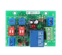 Culnflun Módulo de relé Temporizador de Encendido y Apagado cíclico RD72-DC-12V Interruptor de retardo de Bucle Infinito con Salida de Contacto seco 10A