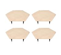 Culnflun Outdoor Stepping Stones Garden Paver Pad Stepping Stone Kit with Stakes Weather Plastic Walkway Stones for Lawn Yard Pathway 4 Pack (no)