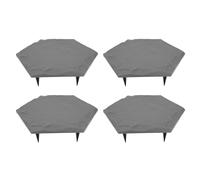 Culnflun Outdoor Stepping Stones Garden Paver Pad Stepping Stone Kit with Stakes Weather Plastic Walkway Stones for Lawn Yard Pathway 4 Pack (no)