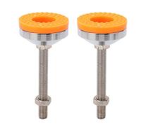 Culnflun Pies niveladores de Alta Resistencia, nivelador de Patas Ajustable, Almohadillas de Soporte amortiguadoras para Mesa, estantes, Banco de Trabajo, gabinete, máquina, 2 uds.