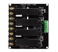 Culnflun Placa de módulo de relé de estado sólido de 4 canales, controlador de interruptor SSR de 380 V 8 A con nivel de voltaje alto y bajo ajustable