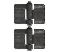 Culnflun Puerta Bisa Bisagras de soldadura de servicio pesado en bisagras Bisagras de rodamiento de la puerta de acero para puertas de remolque 2 paquete 106 mm x 75 mm x 5 mm
