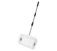 Culnflun Raccoglitore di palline da Tennis Superiore in Acciaio inossidabile, raccoglitore di palline a rulli portatile e tramoggia con 2 aste e accessori, nessuna piegatura necess (Grande)