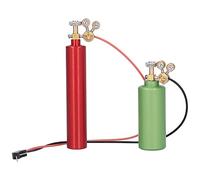 Culnflun RC oxígeno acetileno Cilindro, Botella de acetileno de Cilindro de oxígeno de simulación para SCX10 axial 90046 1/10 RC Car (Rojo y Verde)