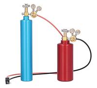 Culnflun RC oxígeno acetileno Cilindro, Botella de acetileno de Cilindro de oxígeno de simulación para SCX10 axial 90046 1/10 RC Car (Rojo Azul)