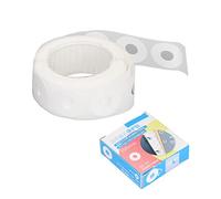 Culnflun Reforzadores de perforación de agujeros etiquetas de refuerzo de bricolaje de PVC para reparación y decoración de hoyos 250 piezas Diámetro interno de 6 mm Diámetro exteri (Blanco)