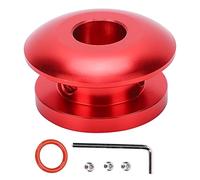 Culnflun Retenedor de bota de perilla de cambio, limitador de perilla de cambio, tapón de hebilla de cabeza de cambio de metal para transmisión manual y uso diario de conducción (A (roja))