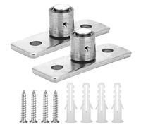 Culnflun Rodillo guía de piso para puerta de granero, juego de 2 piezas de acero inoxidable de 4,8x1,8x1,6 cm, accesorios para puertas correderas, deslizamiento suave, para puertas