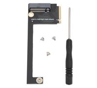 Culnflun Rog Ally Conversión de mano 2230 a 2280, placa de expansión SSD NVME M Key NGFF M.2 PCIE, 4.0 3.0 adaptador de dedo dorado de 90 grados