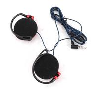 Culnflun Shini S-520 Over Ear Hook Headphones, 3.5mm L Shaped Jack Wired Earphones with Braided Cable, Deep Bass Lightweight Non In Ear Headset for Sports Commute,Universal for Phone MP3 PC (Red)