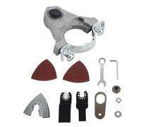 Culnflun Sierra Oscilante Adaptador para Multiherramienta, Convierte Amoladora Angular 100mm en Sierra Oscilante, Cuchillas de Corte y Raspe para Madera y Metal