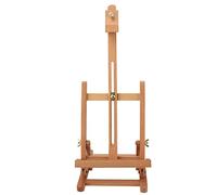 Culnflun Small Wooden Adjustable Tabletop H Frame Easel Display Stand Drawing Board for Painting Sketching Crafting Red Beech Unfolded 19.7 x 7.8 x 9.3in