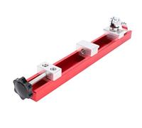 Culnflun Soporte de montaje en pared nivelado, soporte de elevación de altura ajustable de aleación de aluminio para construcción, corto rojo (Longitud corta)