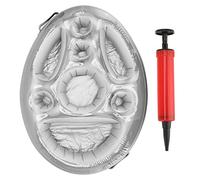 Culnflun Soporte Flotante para Bebidas, Bandeja Inflable para Piscina de 27,6x19,7x3,9 Pulgadas, Bandeja para Mesa de refrescos para Piscina, , Aperitivos, Frutas, teléfono (Plata)