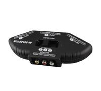 Culnflun Splitter 3 in 1 out AV Selector for DVD VCR | ABS Housing, Manual Push- Switching, Compact for Home Entertainment Setups, Compatible with Gaming Consoles