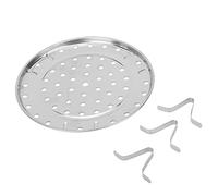 Culnflun Stainless Steel Steam Holder Tray Shelf Cooking Accessories Premium Heavy Duty Steamer Rack for Kitchen Baking Steaming Stainless Steel Silver S M L Size (Medium diameter 24cm)