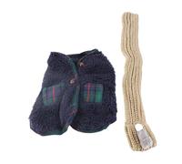 Culnflun Sueter de Invierno para Mascota Pequena con Bufanda Ropa Suave para Cachorro Chihuahua Pomerania Bichon Conjunto Comodo para Clima Frio (Metro)