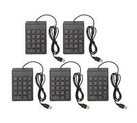 Culnflun Teclado numérico con Cable de 18 Teclas, USB ergonómico Plug and Play Mini Teclado numérico silencioso para computadora portátil, computadora de Escritorio, Oficina, (Silicone)