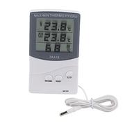 Culnflun Termómetro higrómetro para interiores y exteriores, higrómetro digital de rango de -50 ℃ a 70 ℃ con sonda, medidor de humedad y temperatura de pantalla grande con soporte