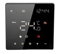 Culnflun Termostato doméstico programable digital con pantalla táctil, controlador de temperatura inteligente WiFi ME81 LED 7, 16 A 100-250 VAC, incluye adaptador de cable C para (16A Electric Floor