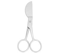 Culnflun Tijeras de corte de pico de pato, mango ergonómico de goma de acero inoxidable para hacer alfombras, corte de hilo y proyectos de artesanía en general (Plata)