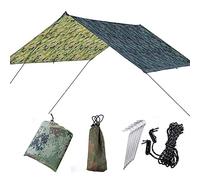 Culnflun Toldo para Vela, Hamaca, Lona para Acampar, Impermeabilización contra Moscas, Protección UV, Lona portátil de Sombra Extra Pesada para Senderismo al Aire Libre, Mochilero