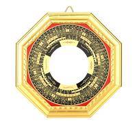 Culnflun Tradicional feng chino shui convex cóncavo bgua espejo riqueza suerte para el hogar madera al aire libre 13.5 cm 5.3in (Diámetro de 13.5 cm Espejo convexo)