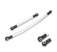 Culnflun Varilla de dirección, Kit de Barra de Enlace de Enlace de dirección de aleación de Aluminio para el Auto axial SCX10 90046 90047 RC (Silver)