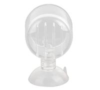 Culnflun Vaso alimentador Rojo, Recipiente Transparente para alimentación de Acuario, Ventosa de Punto Fijo, Accesorio de alimentación para Peces, Vaso de Vidrio para peceras de AG (Taza con