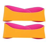 Culnflun Waterproof Ear Headband Yoga Hair Band 2 Pack Adjustable Neoprene Sports Headband for Swimming Yoga Adults Soft Comfortable Non Slip Ear Protection 22.8 3.1 Inches (Orange)