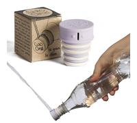 CuloClean Bidé De Mano para WC. Hecho en España. El bidet portátil más discreto. Compatible con cualquier botella de plástico. Ducha sanitaria o de viaje, tapón acoplable. (1pcs Lila)