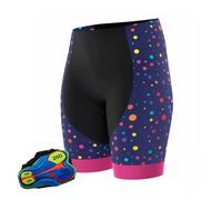 Culotte Ciclismo Hombre Mallas con Tirantes for Ciclismo de montaña con Almohadilla de Gel 20D, Pantalones Cortos de Ciclismo for Mujer, Variedad de Estilos for Verano(Color-6,XXS)