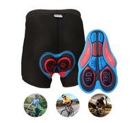 Culotte Ciclismo Hombre Pantalones cortos de ciclismo acolchados con gel 20D, ropa interior a prueba de golpes for bicicleta de carretera y montaña, totalmente transpirables for hombre.(Color-3,L)