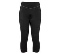 Culotte ciclismo mujer Vaude Active 3/4 (Negro)