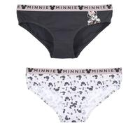 Culotte Minnie Disney - Juego de 2 braguitas para mujer, ropa interior para adulto de algodón (IT, texto, M, 8 años, regular, normal, estándar, multicolor)