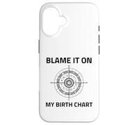 Culpa a mi carta natal Signo solar ascendente ascendente astrología natal Carcasa para iPhone 16