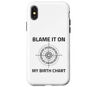 Culpa a mi carta natal Signo solar ascendente ascendente astrología natal Carcasa para iPhone X/XS