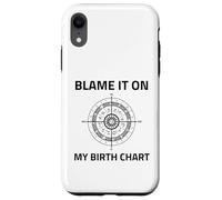 Culpa a mi carta natal Signo solar ascendente ascendente astrología natal Carcasa para iPhone XR