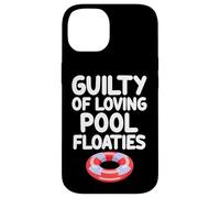 Culpable de amar flotadores de piscina demasiado fiesta de verano océano Carcasa para iPhone 14