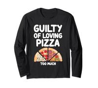 Culpable de amar la pizza Demasiado queso Pepperoni Comida vegetariana Manga Larga