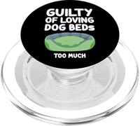 Culpable de amar las camas para perros demasiado durmiendo cómodo lindo cachorro PopSockets PopGrip para MagSafe