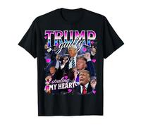 Culpable De Robar Mi Corazón Rosa Trump Trump Girl Valentines Camiseta