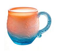 Cult Double-walled - Double-walled Coffee Glasses | Novelty Coffee Mug Sea Glass Mug, For Hot And Cold Drinks, Water, Milk, Juice, At Home And In The Office