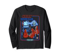 Cult Movie Club Poltergeist Retro Vintage Funny Adult Humor Manga Larga
