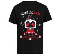 Cult of The Lamb Camiseta Extragrande Negra Baggy tee Unisex