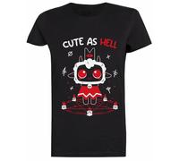 Cult of The Lamb Camiseta Negra De Manga Corta para Mujer