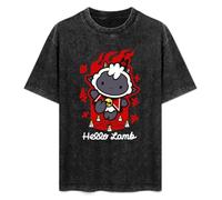 Cult of The Lamb Mens Funny Unisex T-Shirts Graphic Print Black tee M